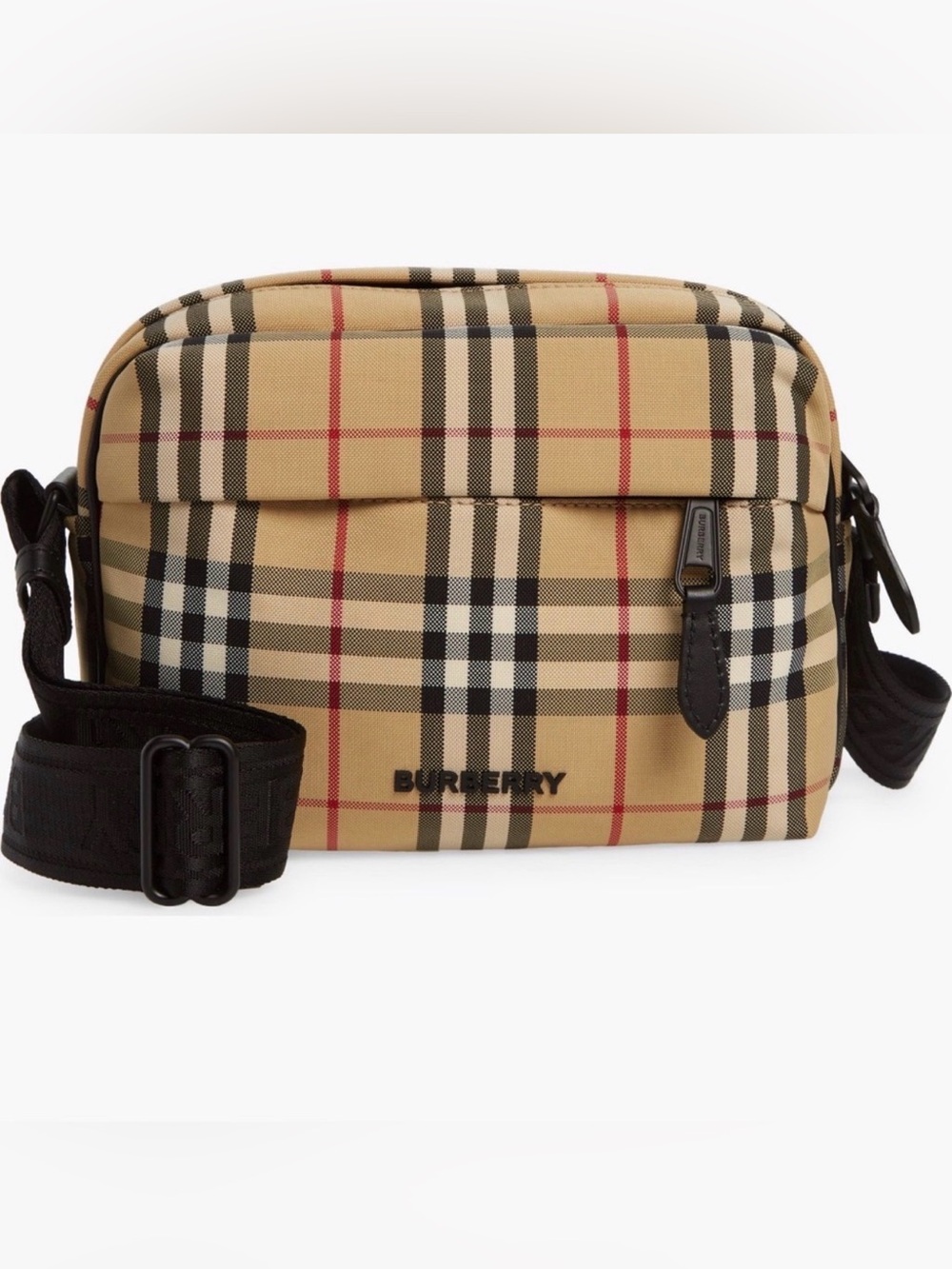 Burberry Vintage Check Belt Bag with Black Logo